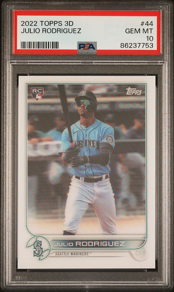 2022 Topps Mlb 3d 44 Julio Rodriguez PSA 10