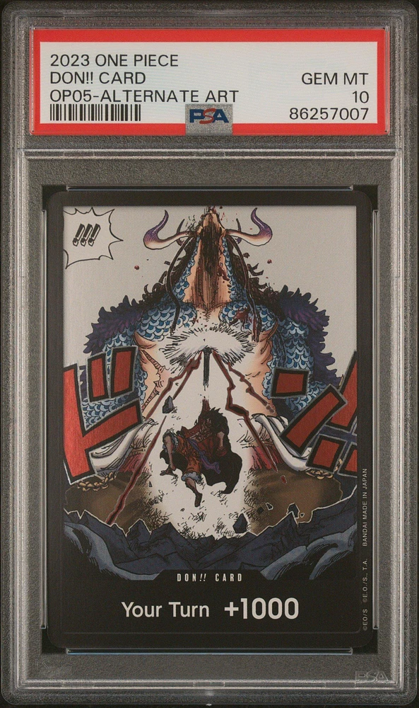 2023 One Piece Awakening Of The New Era Don!! Card Alternate Art PSA 10