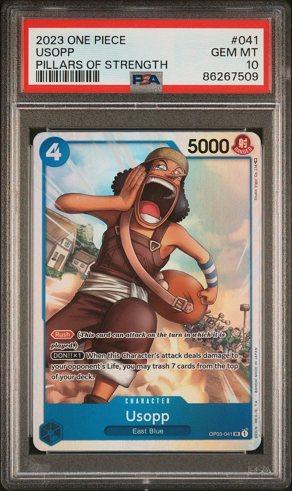 2023 One Piece Pillars Of Strength 041 Usopp PSA 10