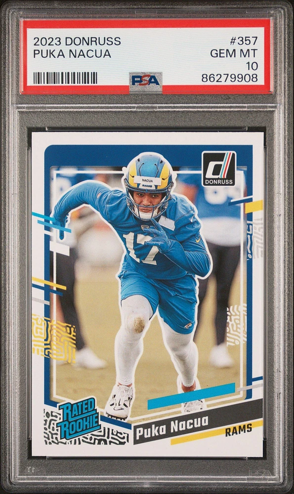 2023 Panini Donruss 357 Puka Nacua PSA 10