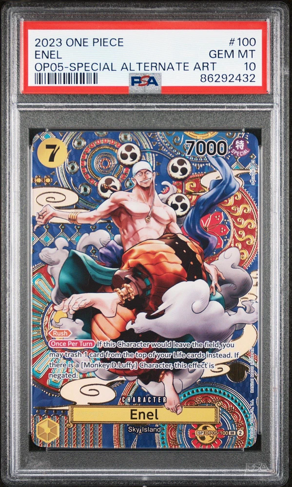 2023 One Piece Awakening Of The New Era 100 Enel Special Alternate Art PSA 10