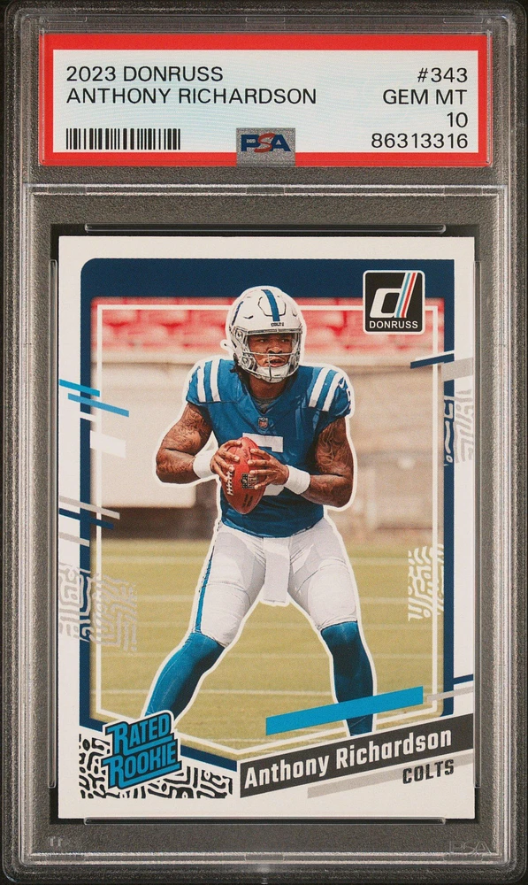 2023 Panini Donruss 343 Anthony Richardson PSA 10