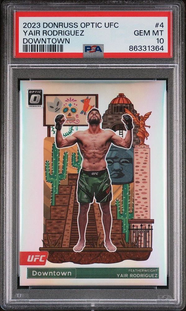 2023 Panini Donruss Optic Ufc Downtown 4 Yair Rodriguez PSA 10