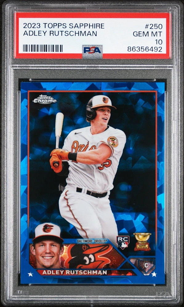 2023 Topps Chrome Sapphire 250 Adley Rutschman PSA 10