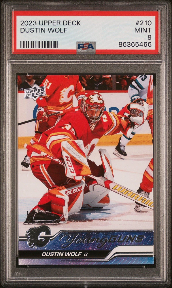 2023 Upper Deck 210 Dustin Wolf PSA 9