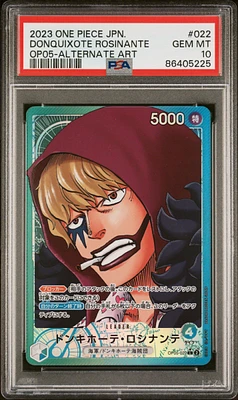 2023 One Piece Japanese Awakening Of The New Era 022 Donquixote Rosinante Alternate Art PSA 10