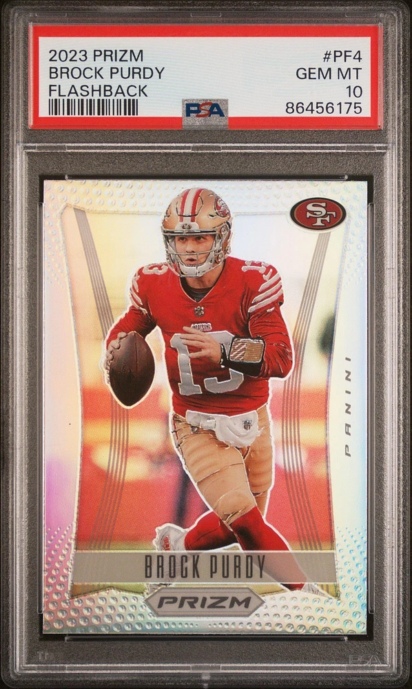 2023 Panini Prizm Prizm Flashback Pf4 Brock Purdy PSA 10