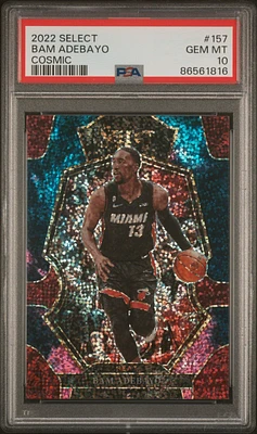 2022 Panini Select 157 Bam Adebayo Cosmic PSA 10