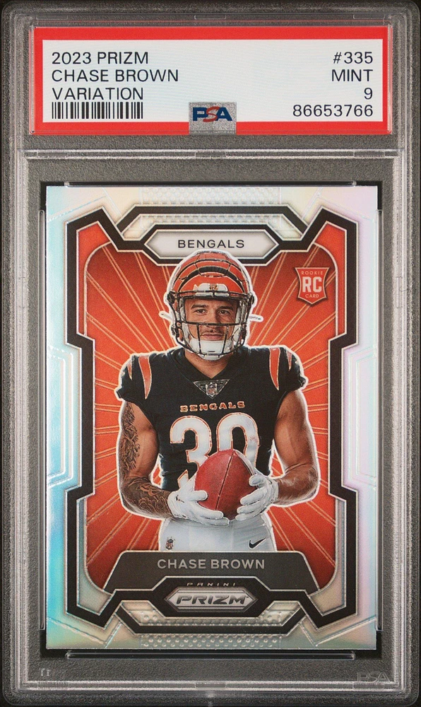 2023 Panini Prizm 335 Chase Brown Variation PSA