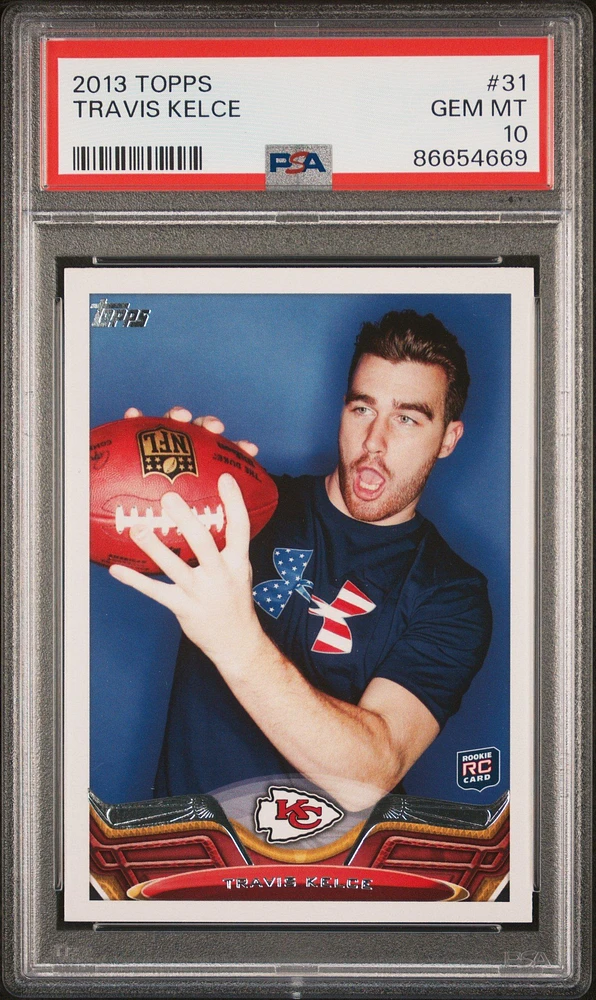 2013 Topps 31 Travis Kelce PSA