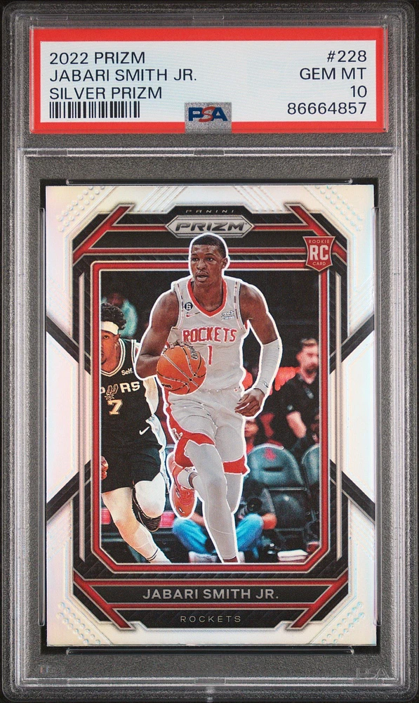 2022 Panini Prizm 228 Jabari Smith Jr. Silver Prizm PSA 10