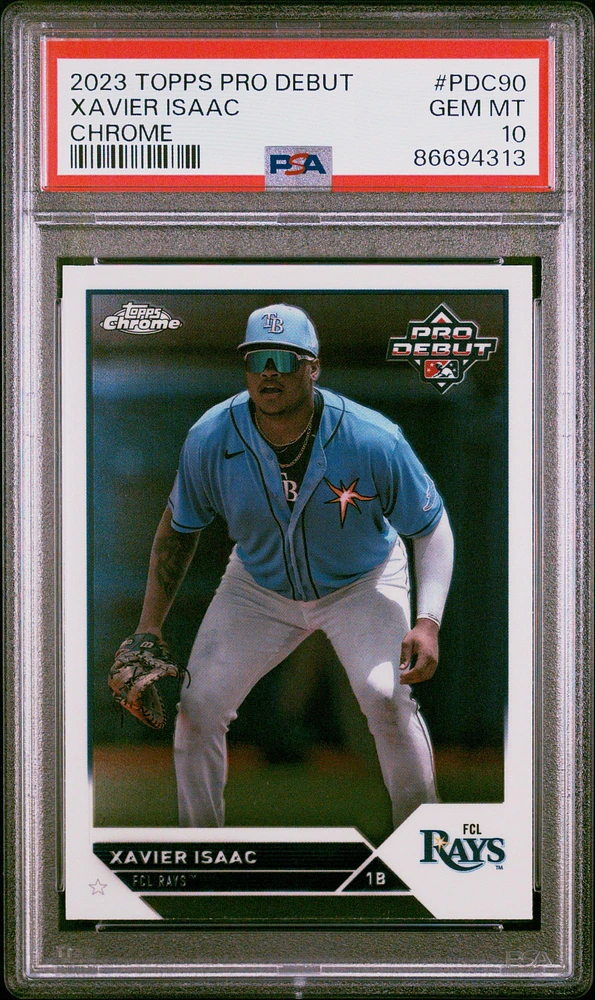 2023 Topps Pro Debut Pdc90 Xavier Isaac Chrome PSA 10