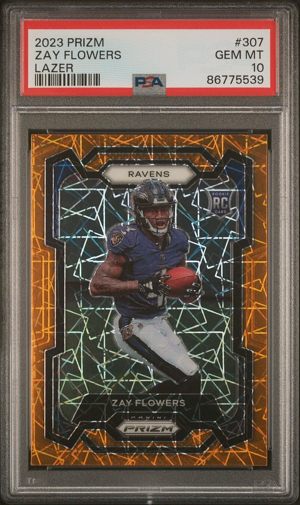 2023 Panini Prizm 307 Zay Flowers PSA 10