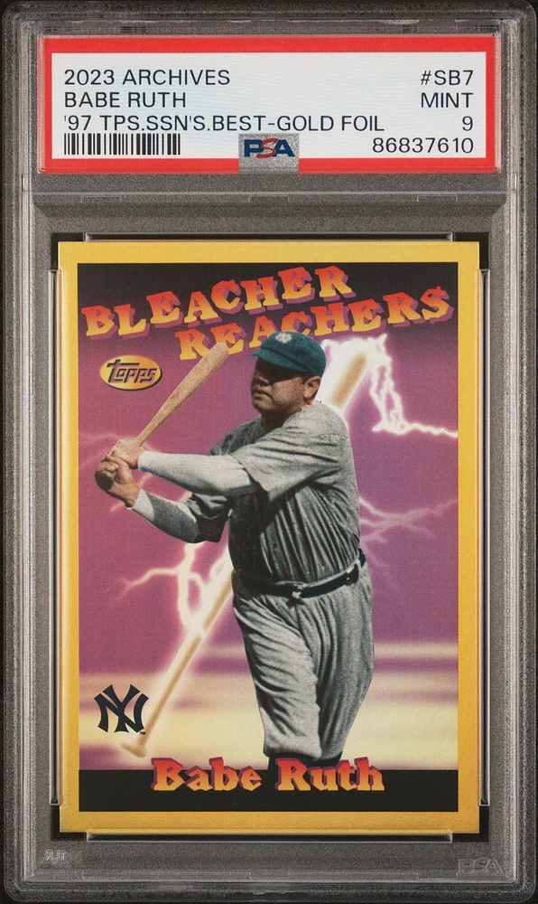 2023 Topps Archives 1997 Topps Season's Best Sb7 Babe Ruth PSA 9