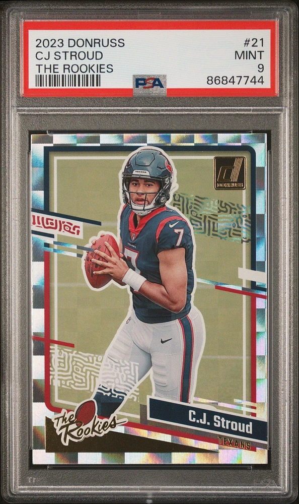 2023 Panini Donruss The Rookies 21 Cj Stroud PSA 9