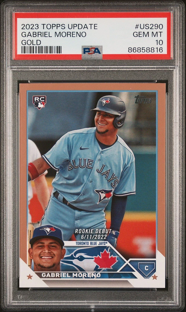 2023 Topps Update Us290 Gabriel Moreno Gold PSA 10