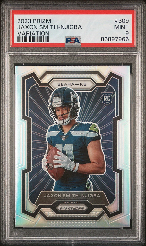2023 Panini Prizm 309 Jaxon Smith-njigba Variation PSA