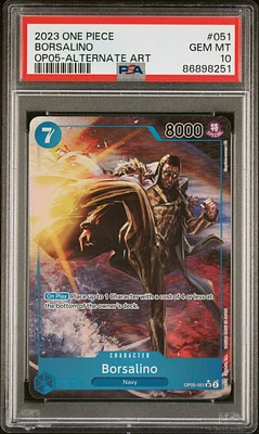 2023 One Piece Awakening Of The New Era 051 Borsalino Alternate Art PSA 10