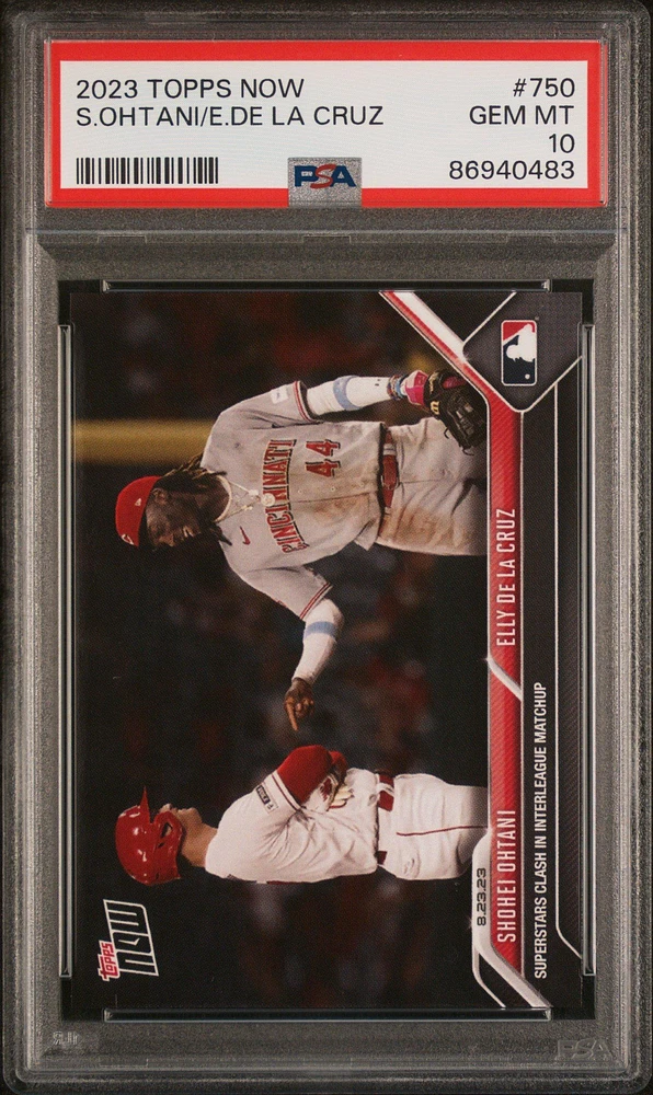 2023 Topps Now 750 Shohei Ohtani/elly De La Cruz PSA 10