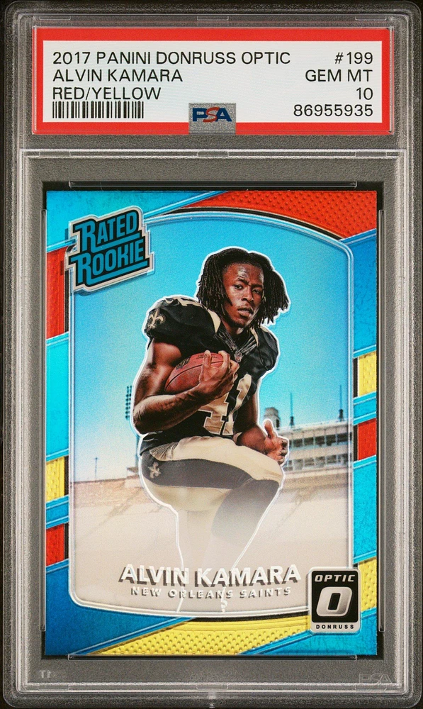 2017 Panini Donruss Optic 199 Alvin Kamara PSA 10