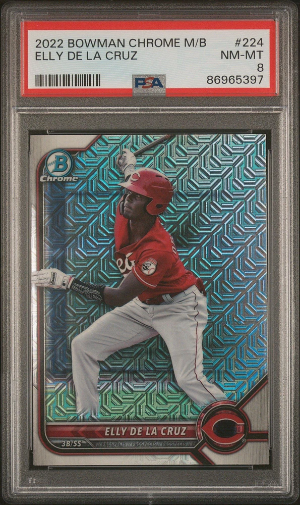 2022 Bowman Mega Box Chrome 224 Elly De La Cruz PSA 8