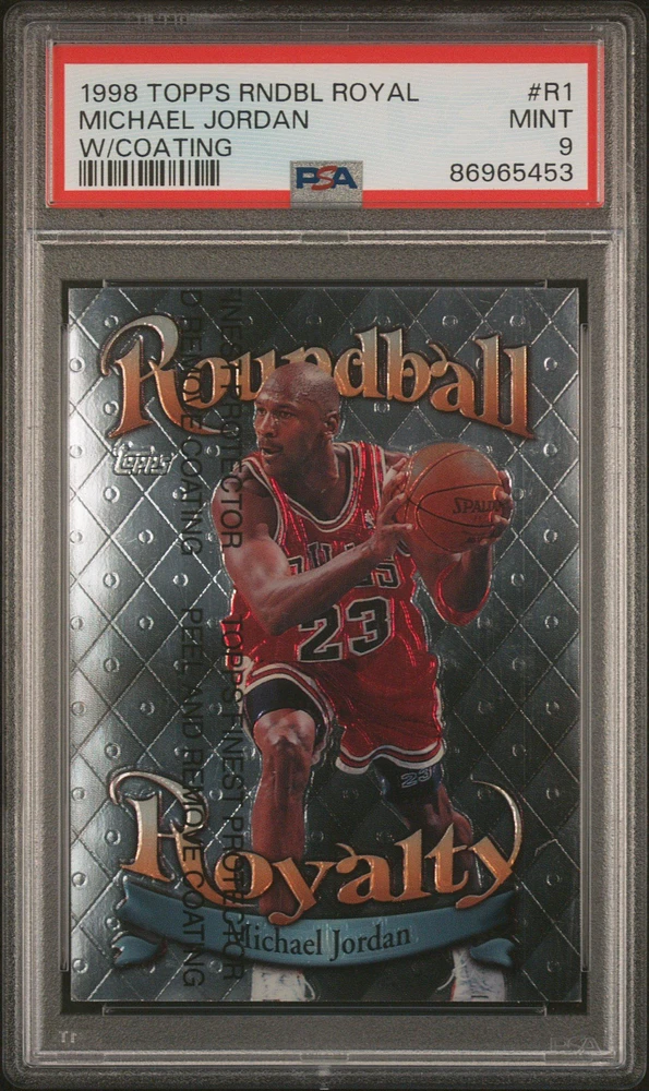 1998 Topps Roundball Royalty R1 Michael Jordan W/coating PSA 9