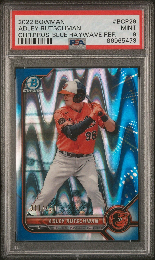 2022 Bowman Chrome Prospects Bcp29 Adley Rutschman PSA 9