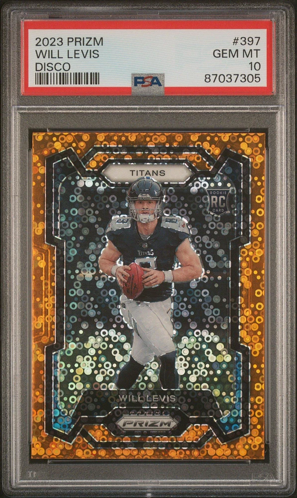 2023 Panini Prizm 397 Will Levis Disco Prizm PSA 10
