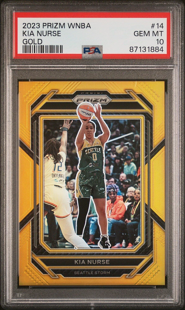 2023 Panini Prizm Wnba 14 Kia Nurse Gold PSA 10