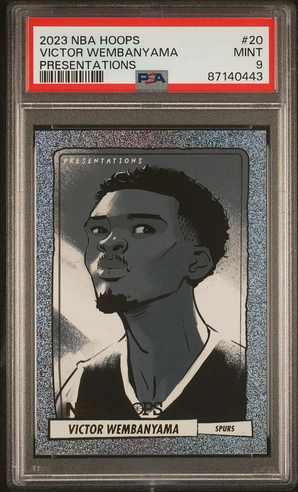 2023 Panini Nba Hoops Presentations 20 Victor Wembanyama PSA 9