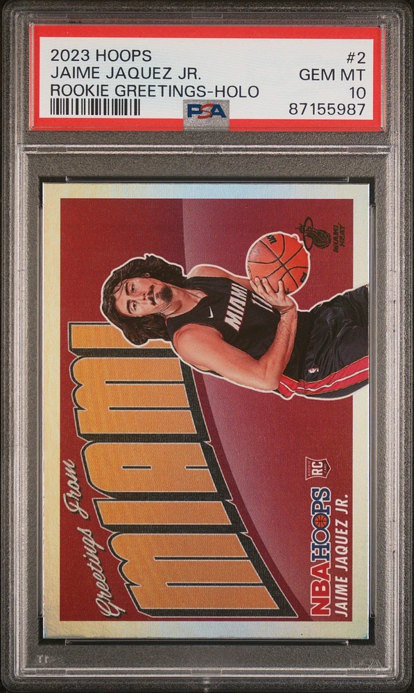 2023 Panini Nba Hoops Rookie Greetings 2 Jaime Jaquez Jr. PSA 10