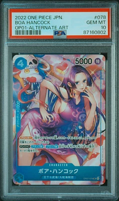 2022 One Piece Japanese Op01-romance Dawn 078 Boa Hancock Alternate Art PSA 10