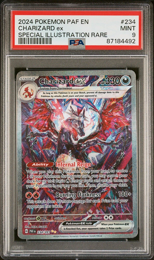 2024 Pokemon Paf En-paldean Fates 234 Charizard Ex PSA
