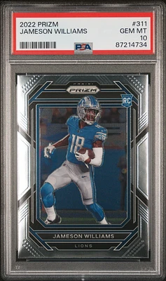 2022 Panini Prizm 311 Jameson Williams PSA 10