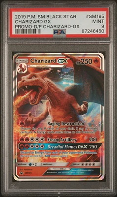 2019 Pokemon Sm Black Star Promo Sm195 Charizard Gx PSA 9