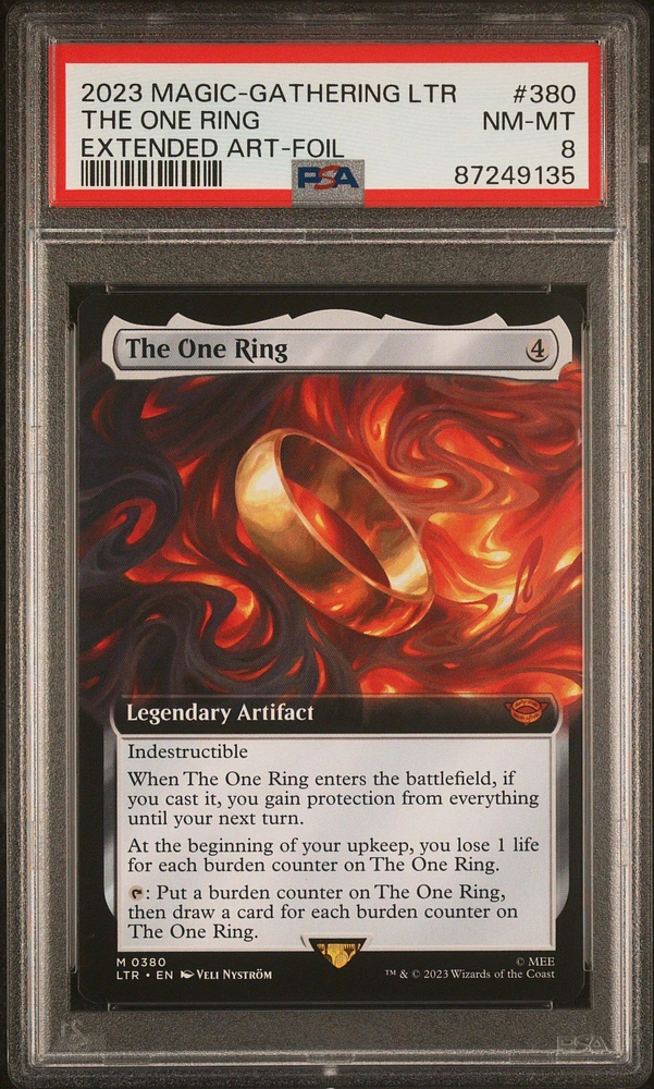 2023 Magic The Gathering Tales Of Middle-earth 380 The One Ring Extended Art-foil PSA