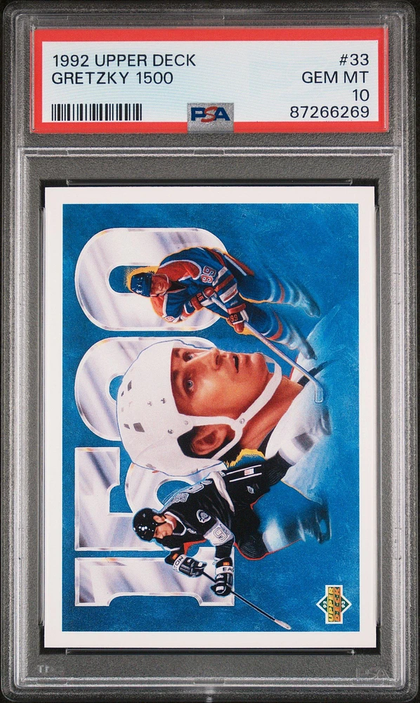 1992 Upper Deck 33 Gretzky 1500 PSA 10