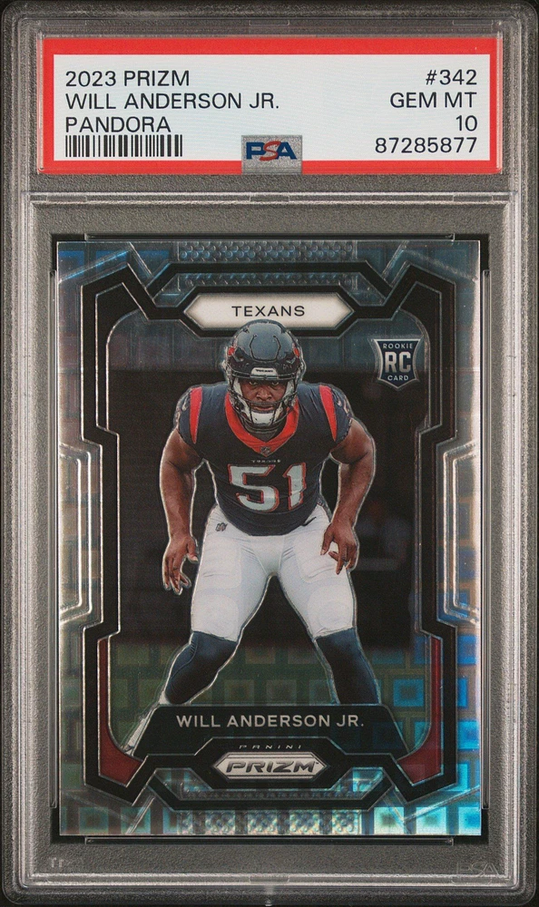 2023 Panini Prizm 342 Will Anderson Jr. Pandora PSA 10