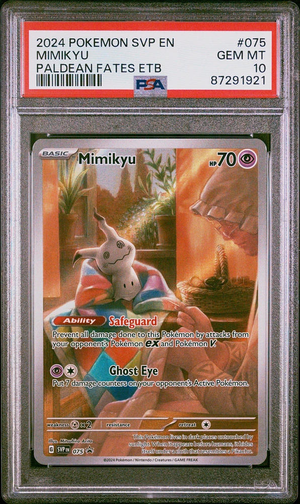 2024 Pokemon Svp En-sv Black Star Promo 075 Mimikyu PSA