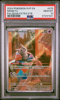 2024 Pokemon Svp En-sv Black Star Promo 075 Mimikyu PSA