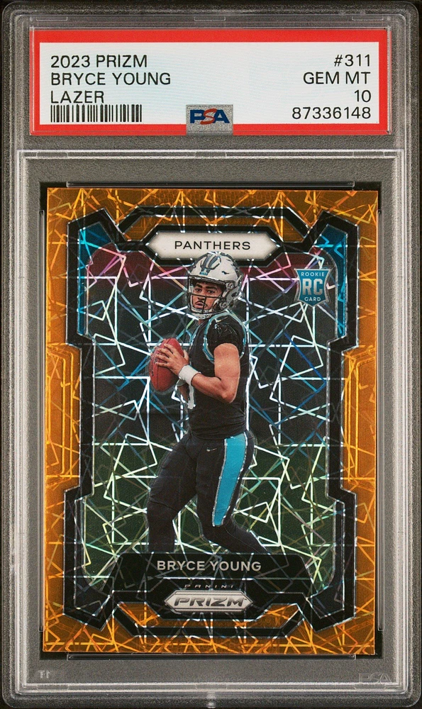 2023 Panini Prizm 311 Bryce Young Lazer Prizm PSA