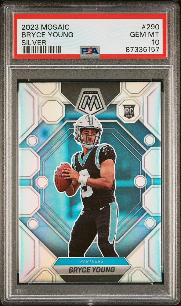 2023 Panini Mosaic 290 Bryce Young Silver PSA 10