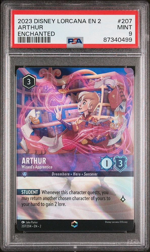 2023 Disney Lorcana En 2-rise Of The Floodborn 207 Arthur PSA