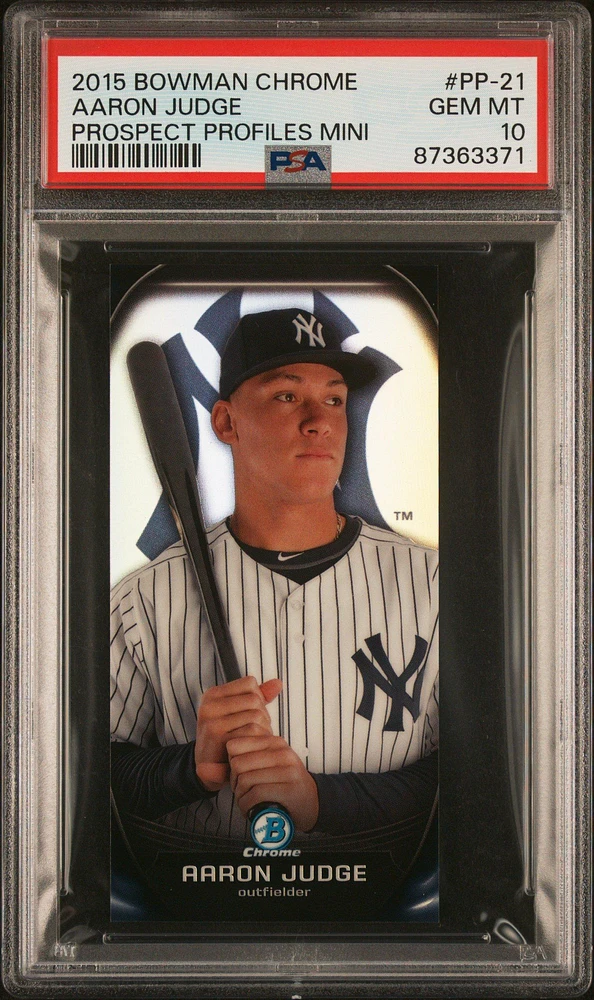 2015 Bowman Chrome Prospect Profiles Mini Pp-21 Aaron Judge PSA 10