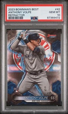 2023 Bowman's Best 42 Anthony Volpe Refractor PSA 10