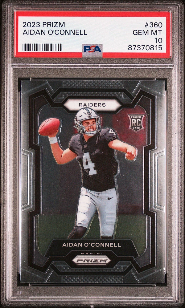 2023 Panini Prizm 360 Aidan O'connell PSA 10