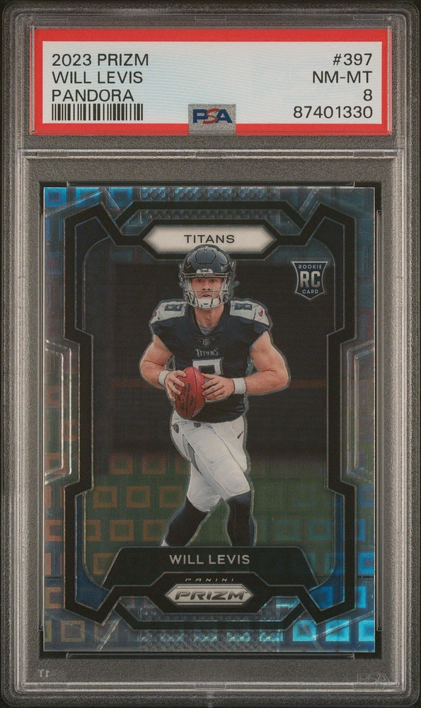 2023 Panini Prizm 397 Will Levis Pandora PSA 8