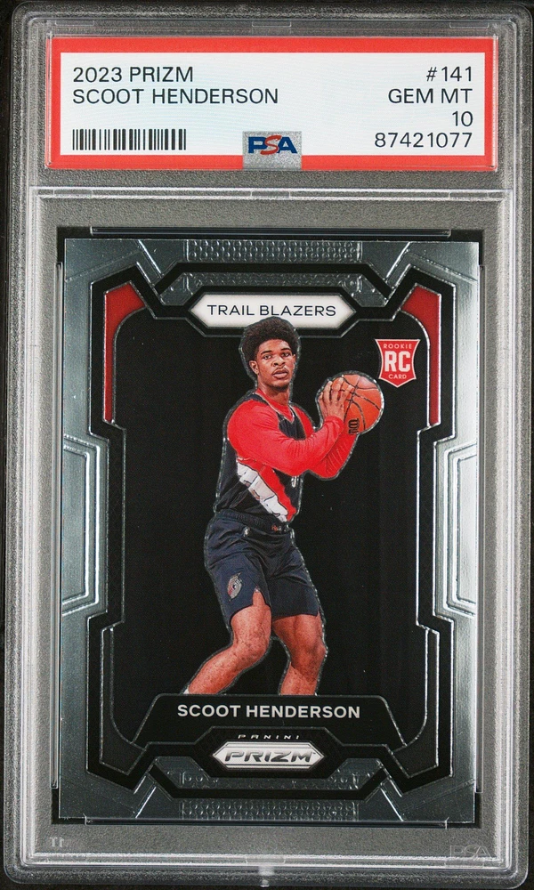 2023 Panini Prizm 141 Scoot Henderson PSA 10