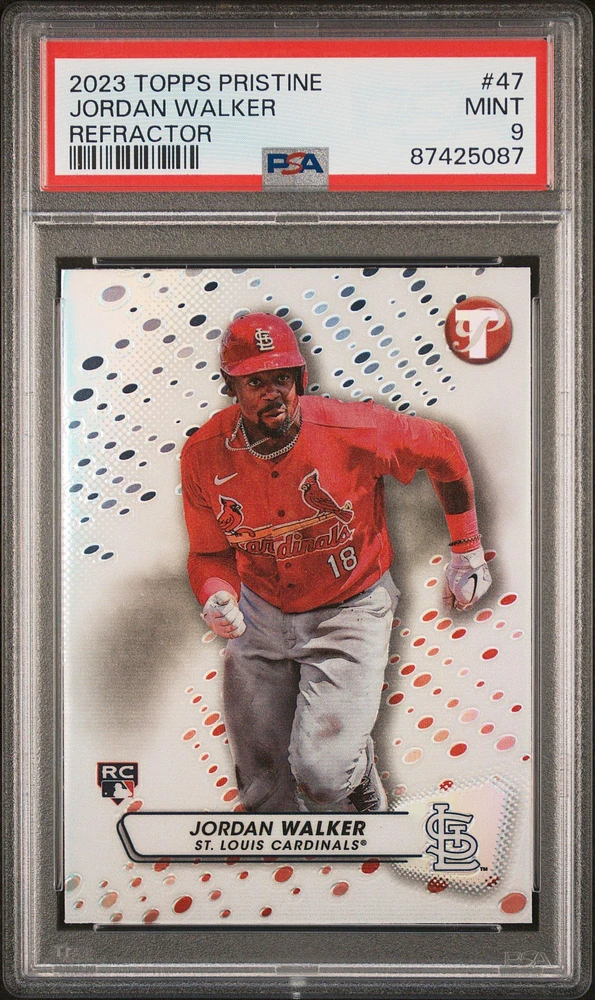 2023 Topps Pristine 47 Jordan Walker Refractor PSA 9