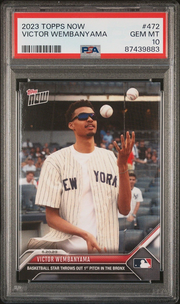 2023 Topps Now 472 Victor Wembanyama PSA 10
